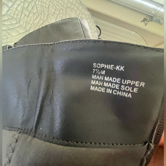 JESSICA SIMPSON grey high heeled boots - Picture 9 of 9